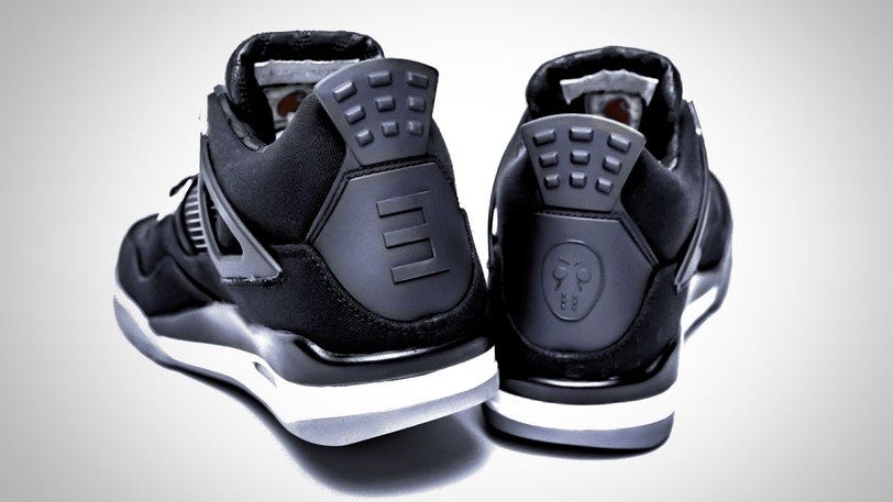 Rare Eminem Nike Air Jordan 4 kicks up 